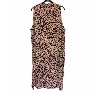 Animal Print Shirt Dress
